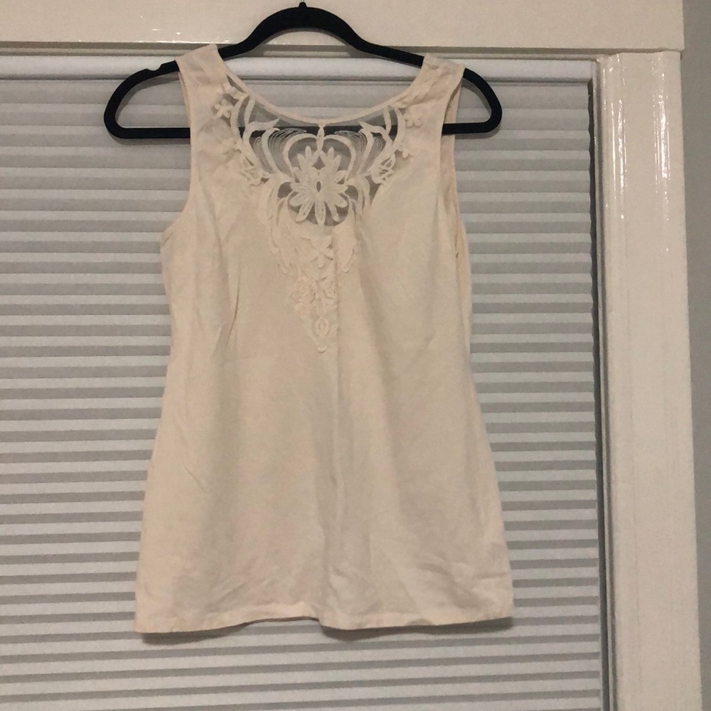 Lacy White Tank